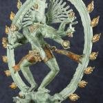 Vintage Brass Nataraja | 20" x 17" x 6" | 12 kg | Green Patina | Dancing Shiva Cosmic Dance | Sacred Hindu Art | Jaipurio